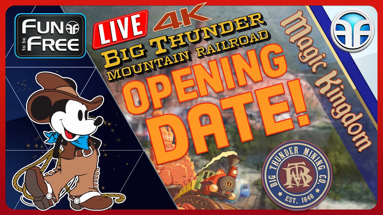 🔴 LIVE: Disney World Orlando &ndash; Magic Kingdom (Thunder Mountain) Opening Date 2026 [4K]