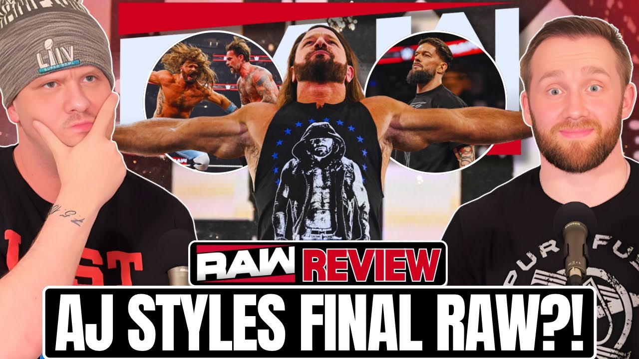 WWE Raw Review 1/26/26! AJ Styles and CM Punk COLLIDE on AJ's FINAL Raw!