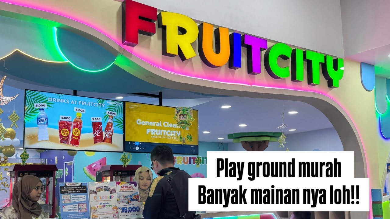 Fruit city playground baru di Bogor dekat stasiun kereta Bogor cuma 35 rb aja‼️