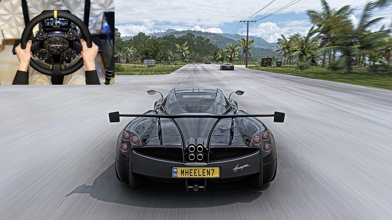 879HP Pagani Huayra Coupe 2011 |Racing Forza horizon 5 |Steering Wheel Gameplay