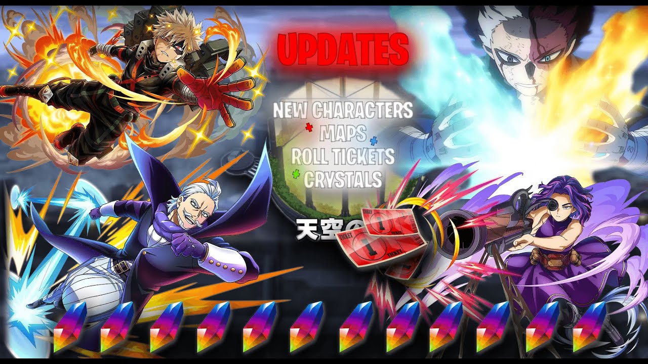 !! UPDATES !! NEW Characters, Maps, Crystals, Roll Tickets + More! | My Hero Ultra Rumble