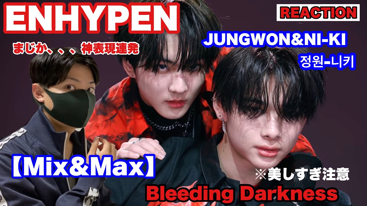 【ENHYPEN】JUNGWON &NI-KI (정원-니키)が魅せる！この2人最高だろ、、、Bleeding Darkness 【Mix & Max】