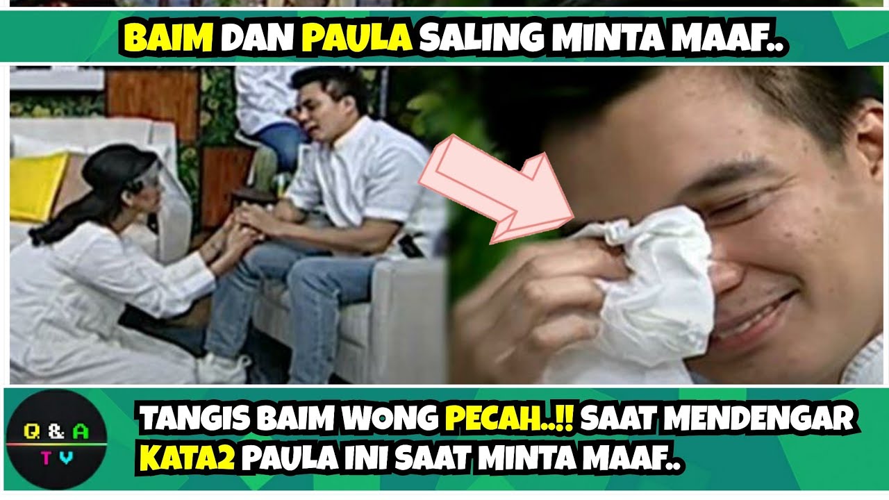 Bosque menangis❗MOMEN SAAT PAULA SUNGKEMAN PADA BAIM WONG BIKIN HARU &bull; SEMUA ITU DEMI KELUARGA