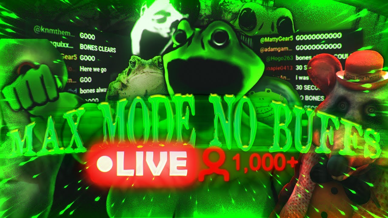 I beat MAX MODE in front of 1000+ LIVE VIEWERS