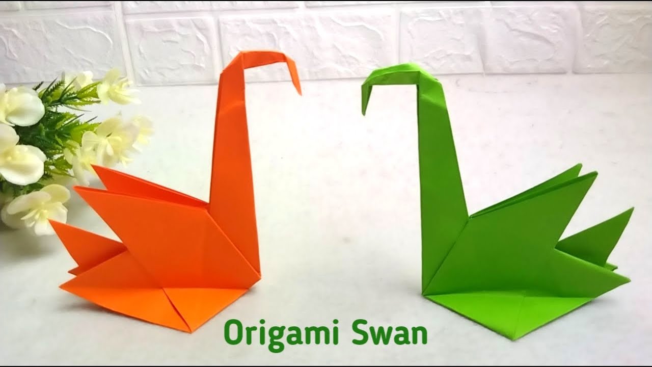 Cara Membuat Angsa dari kertas origami|  Origami Angsa | Swan Origami