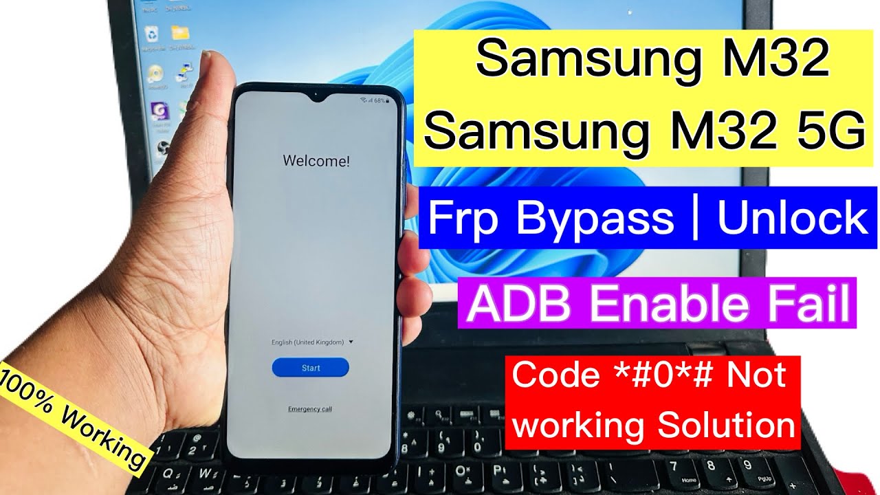 Samsung M32/M32 5G Frp Bypass Adb Enable Fail | Talk back not working | 2024 frp free tool
