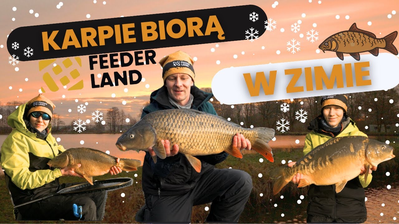 Karpie na method feeder zimą!! Łowisko Rusiec!!! Ojciec i Syn!!!