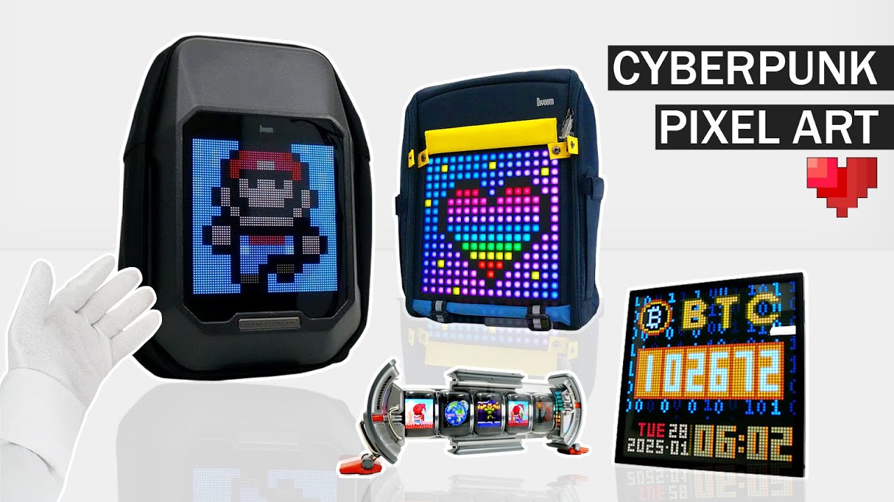 Futuristic Cyberpunk LED Pixel Display Gadgets I Divoom ASMR Unboxing