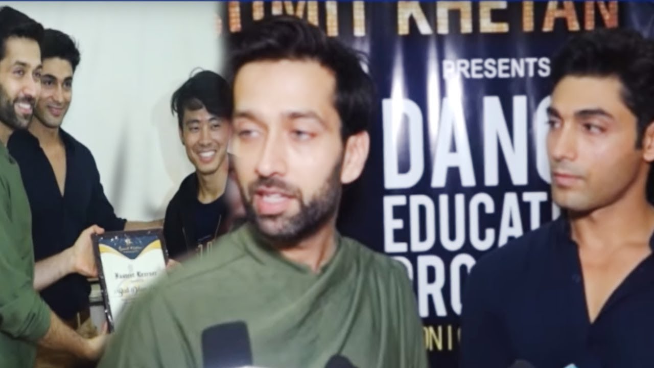 Nakuul Mehta & Ruslaan Mumtaz At 1st Year Completion Of Sumit Khetan's Dance Education Programme