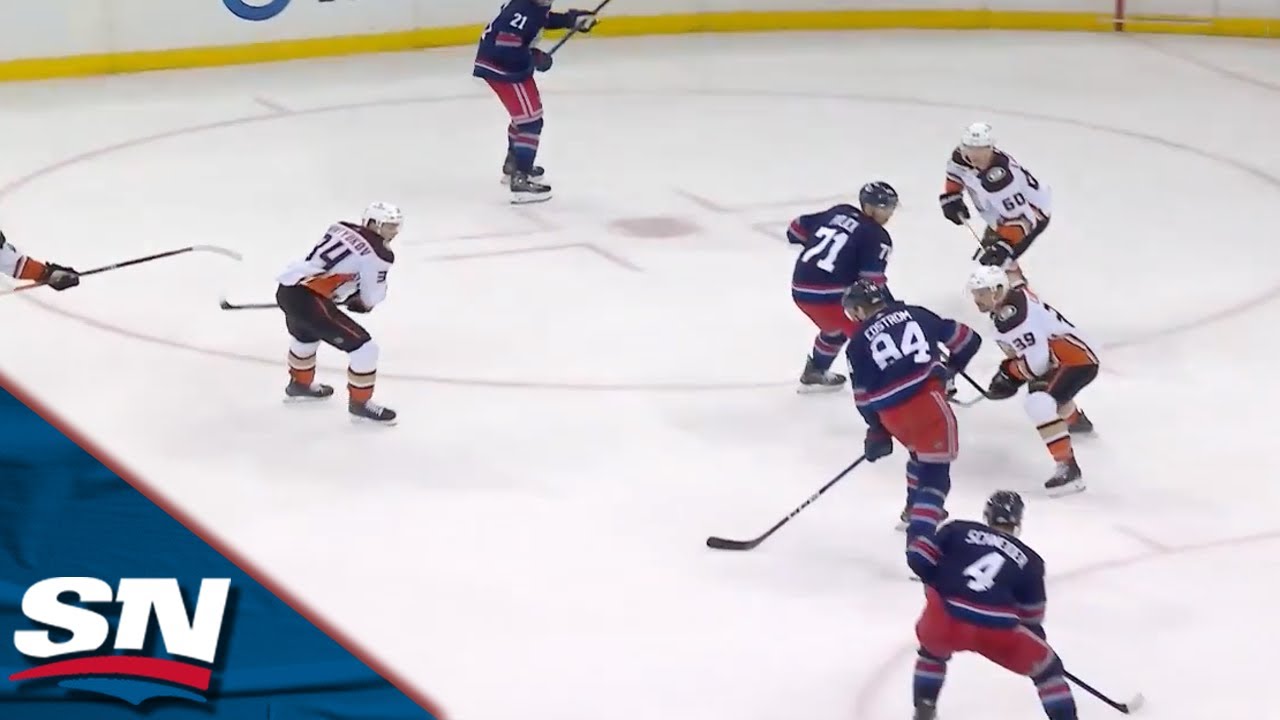 Rangers' Adam Edstrom Scores His First NHL Goal in Dying Seconds of Debut