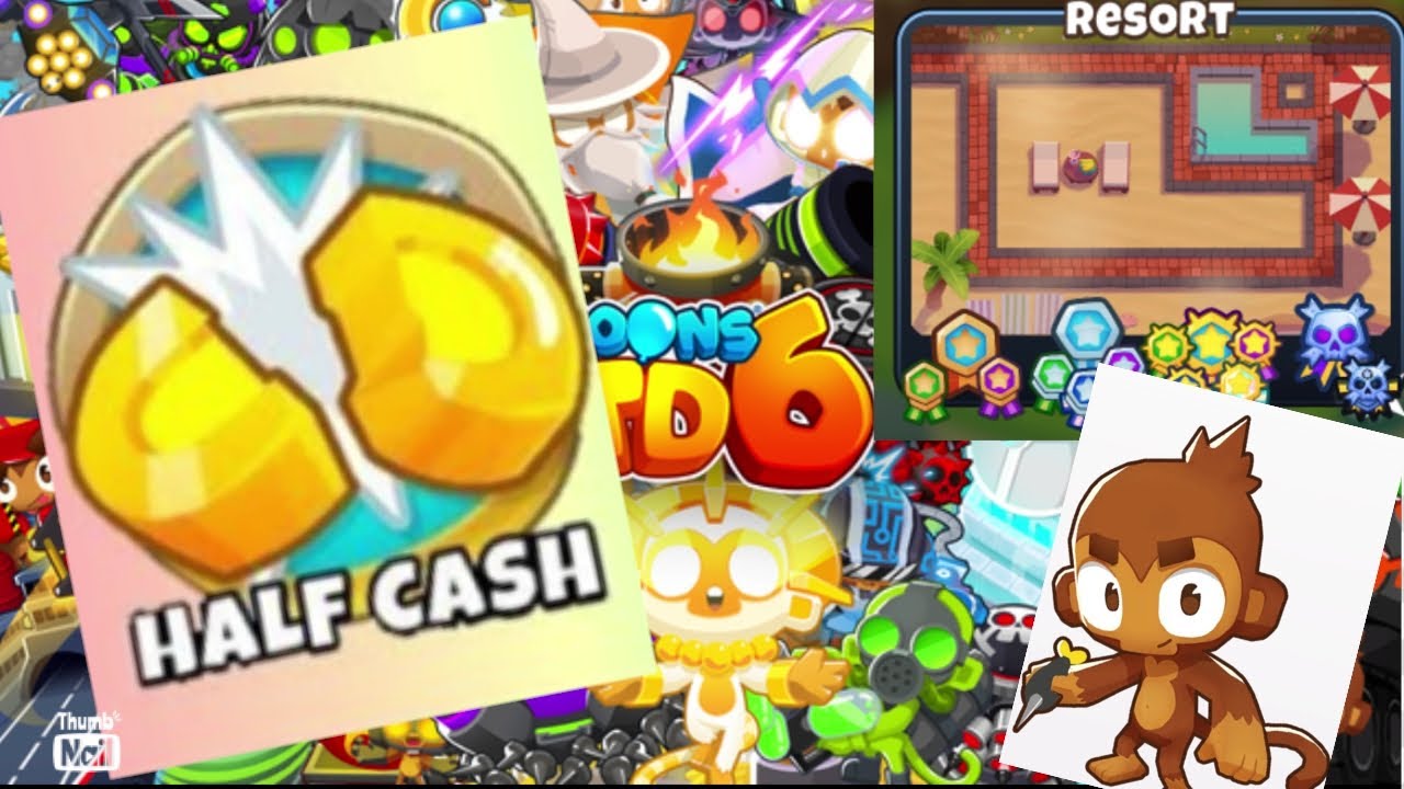 How to beat Half Cash Mode (Resort map) (MK enabled) (Tutorial) | BTD6