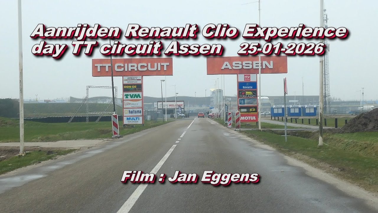 Aanrijden Renault Clio Experience Day TT circuit Assen 25 01 2026