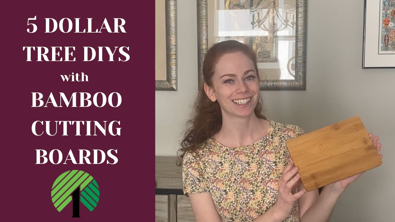 5 Dollar Tree DIY Projects | Bamboo Cutting Board