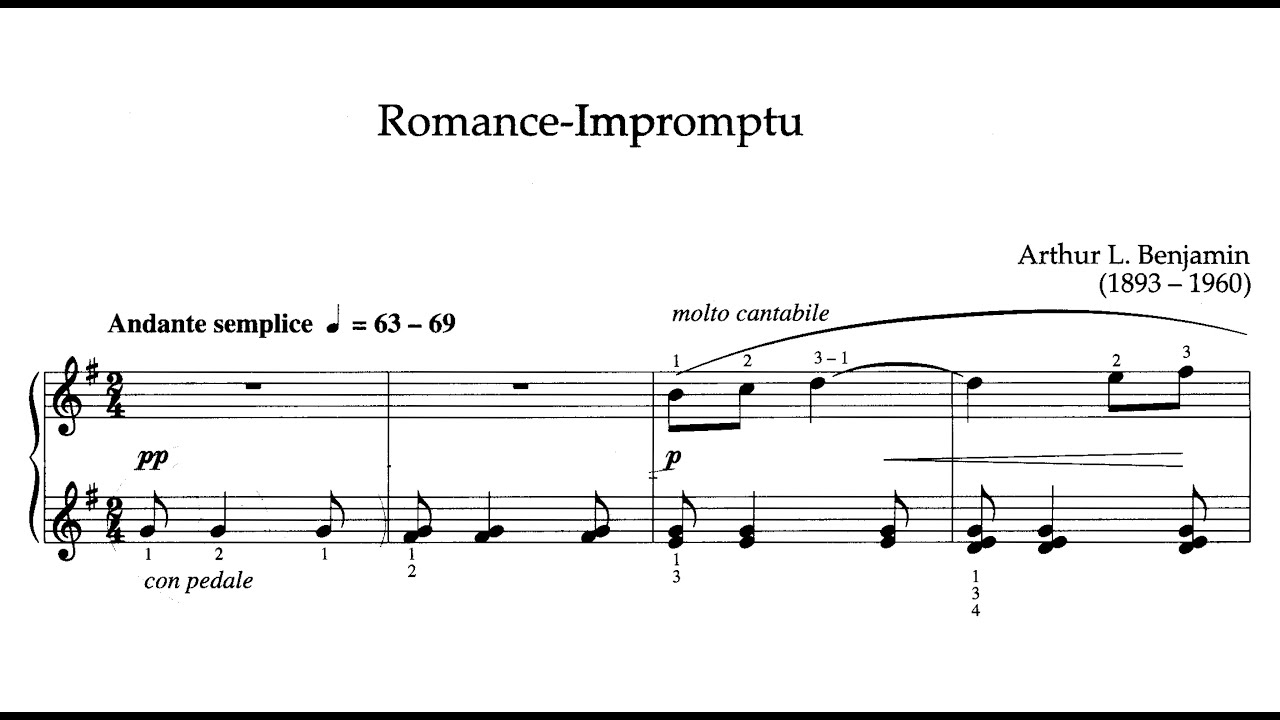 Arthur Benjamin: Romance-Impromptu