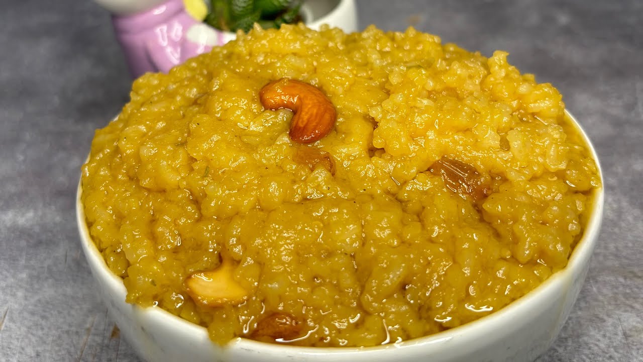 Sakkarai Pongal Recipe | Sweet Pongal Recipe | Traditional Pongal Recipe | Sakkarai Pongal in Cooker