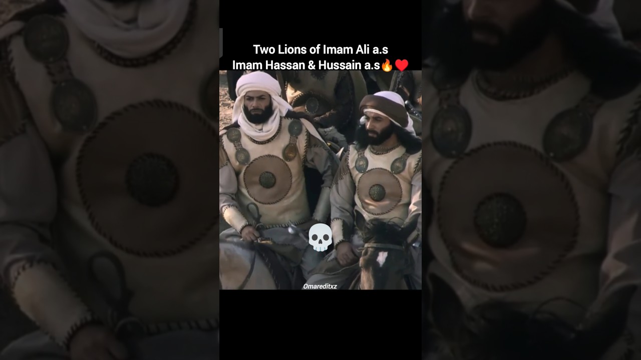 Imam Hassan & Hussain A.S in Nehrwan 🗡️🔥 #shorts