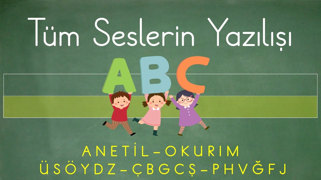 Tüm Seslerin (Harflerin) Yazılışı | 1. Sınıf Dik Temel Harf