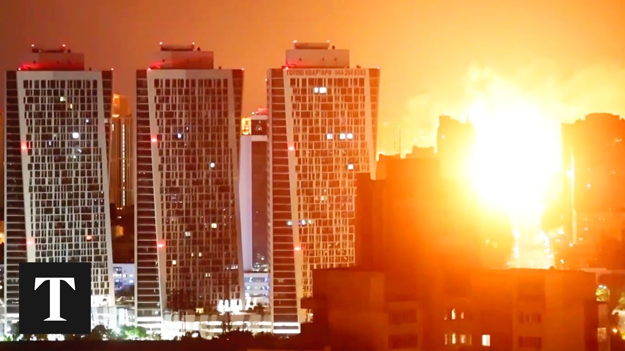 Russia Launches Largest Drone Attack On Kyiv