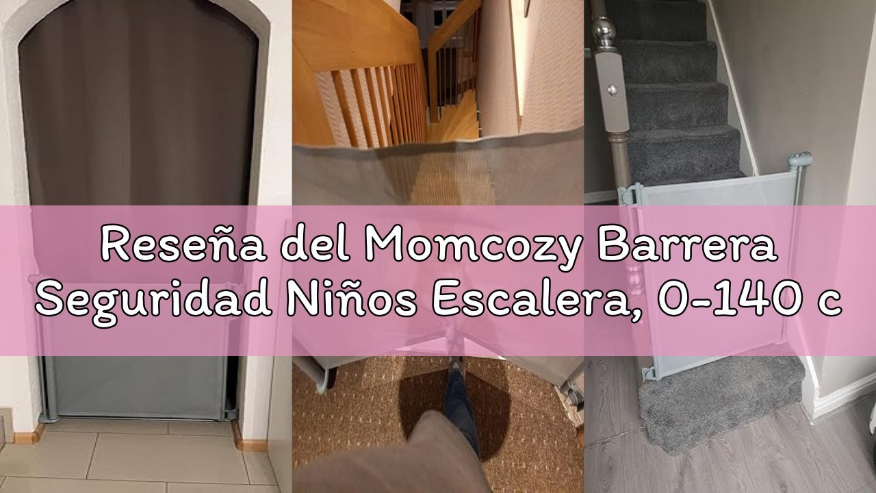 Reseña del Momcozy Barrera Seguridad Niños Escalera, 0-140 cm Puerta Seguridad Bebé Extensibles, Val