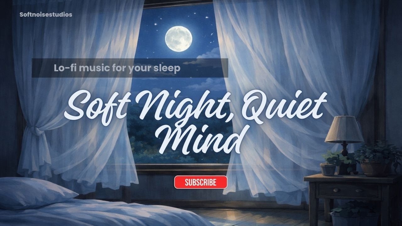 Moonlight Through Sheer Curtains | Cozy Night Lo-Fi Vibes #relax #chill