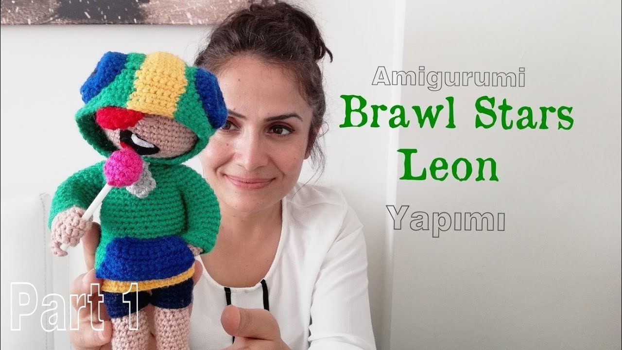 Amigurumi Brawl Stars Leon Yapımı  Part 1 #diy #amigurumierkekçocukyapımı #amigurumierkekbebektarifi