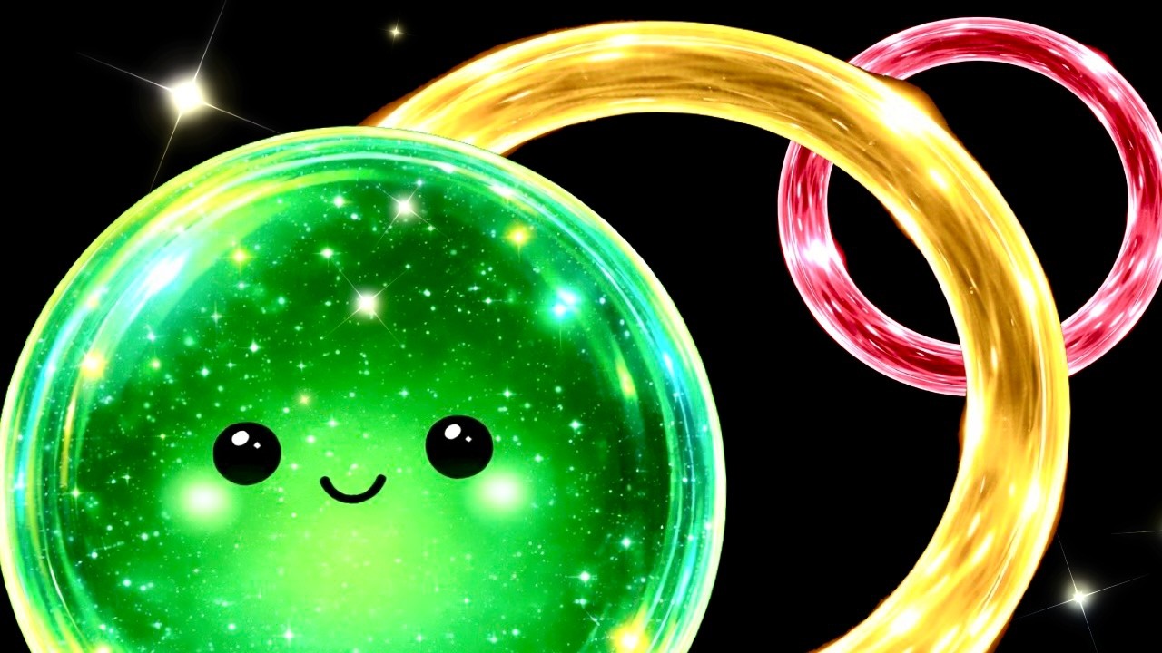 Baby Sensory Video | Colors for Babies to Look At 🌈✨ Bubbles & Rings