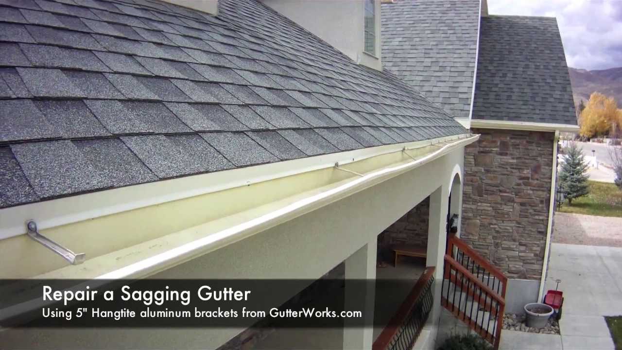 Как отремонтировать провисший желоб