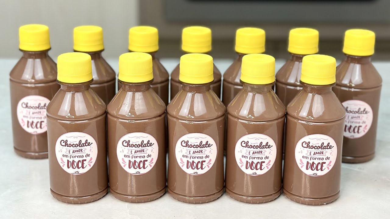 CHOCOLATE QUENTE CREMOSO NA GARRAFINHA - FAÇA E VENDA