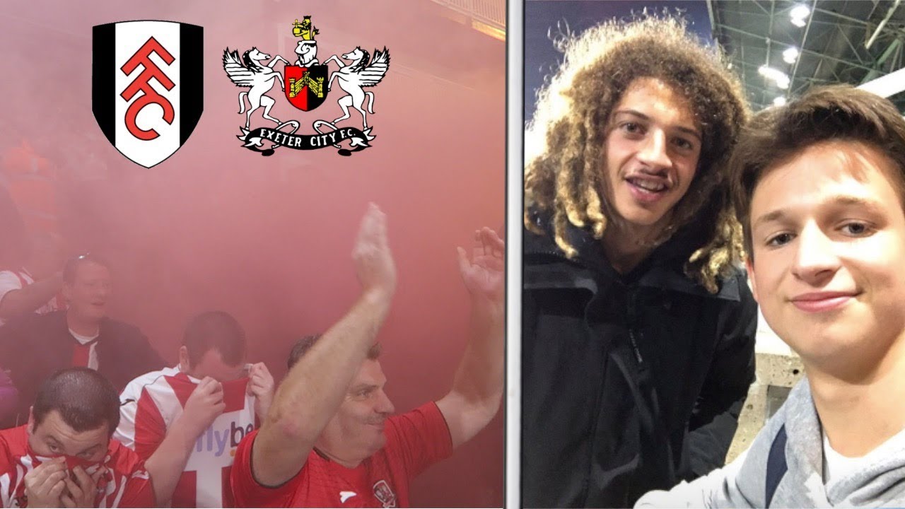 Fulham vs Exeter City *VLOG* - Smoke Bombs and Ethan Ampadu!