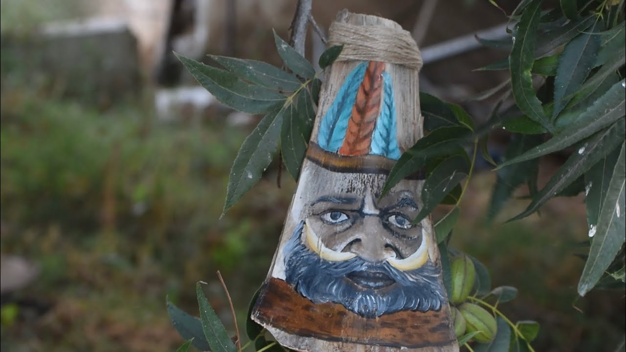 How to paint on a palm frond