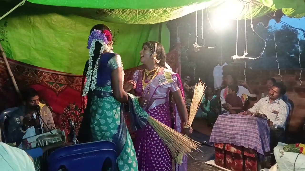 చెంచు నాటకం 😀 చెంచు నాటకం 👌 సవతుల కొట్లాట.. చెంచులక్ష్మి & ఆదిలక్ష్మి... రవితేజ ఆనంద్ కాంబినేషన్ 👌 🎉
