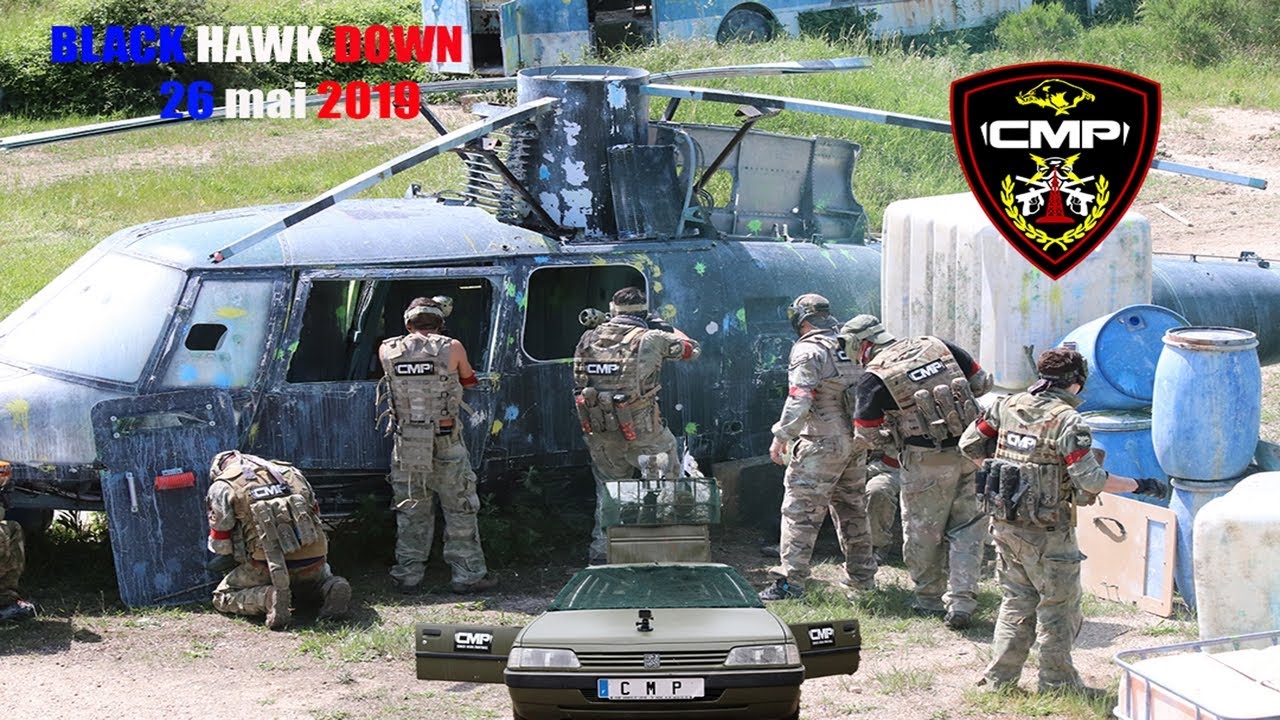 Paintball   BlackHawk Down 2019 (bataille voiture VS hélicoptère)