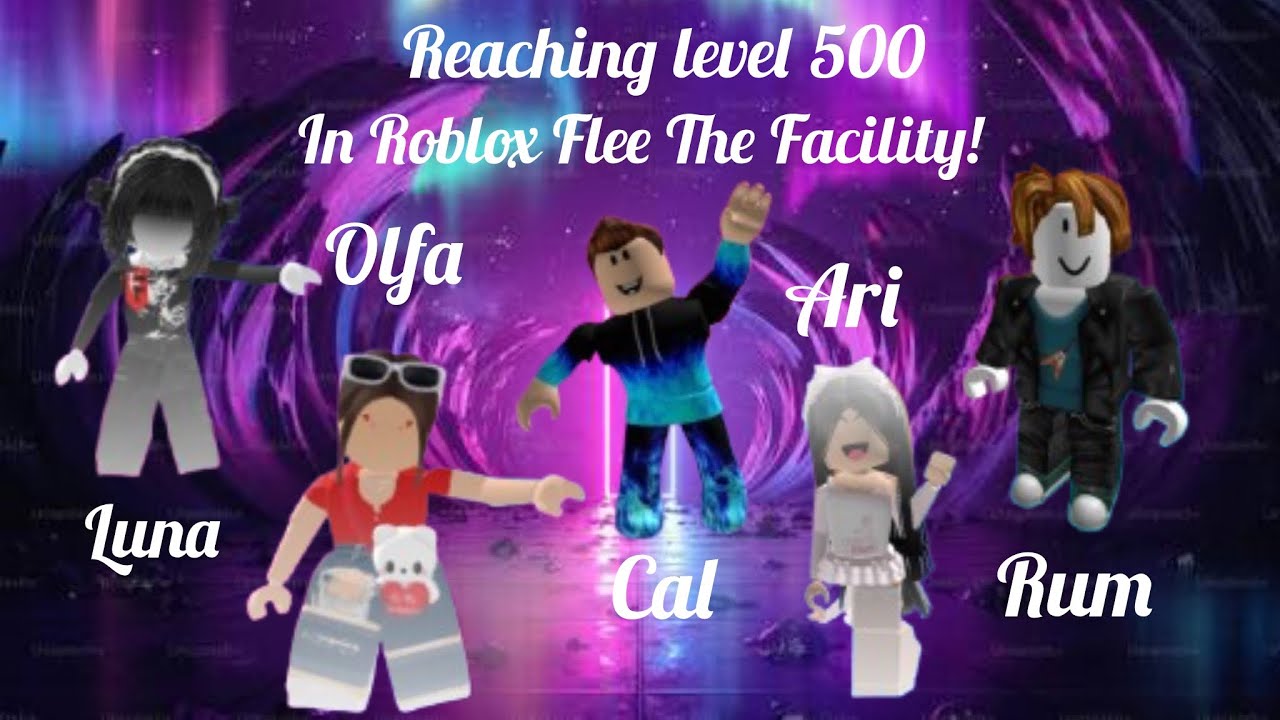 Reaching Level 500 in Roblox Flee the Facility! 🥳 🎉 