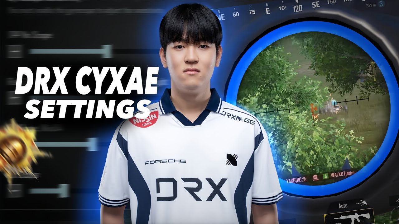 NEW BEST SETTINGS DRX CYXAE FOR PUBG MOBILE | NEW SENSITIVITY SETTING IN 2026