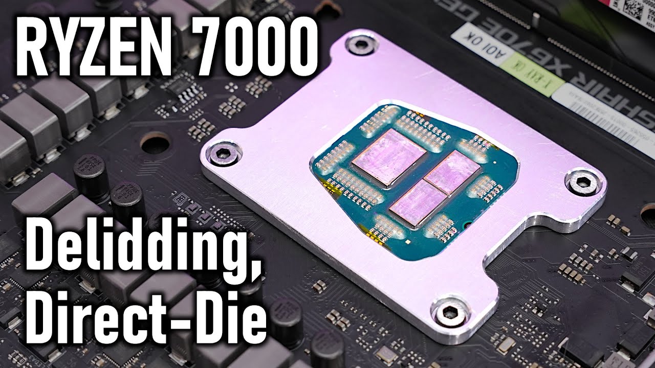 Ryzen 7000 Delidding - Unreal Temperature improvement with Direct-Die Cooling