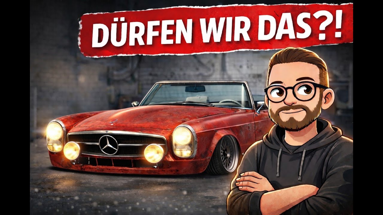 Dürfen wir DAS mit einer Pagode machen? Mercedes Benz W113 280SL I Luftfahrwerk, Auspuff, etc. ...