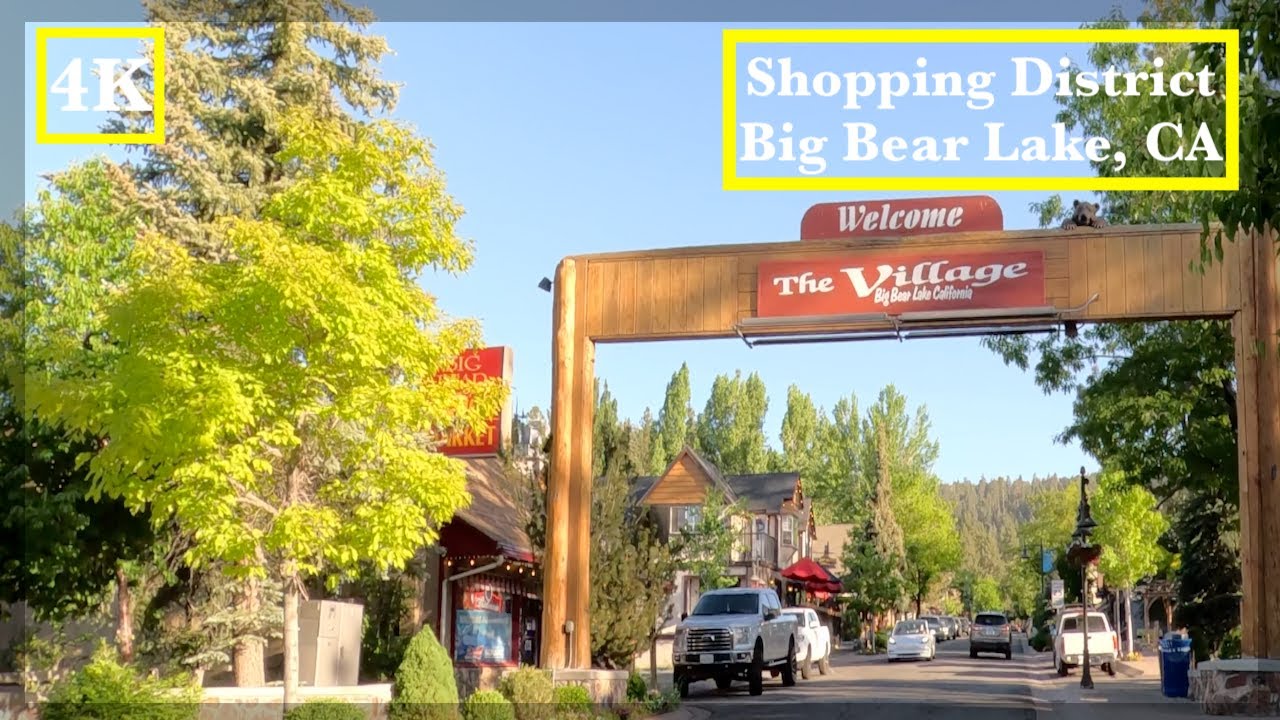 🇺🇸 USA 🇺🇸 Exploring California - A stroll through the shopping district The Village in Big Bear Lake
