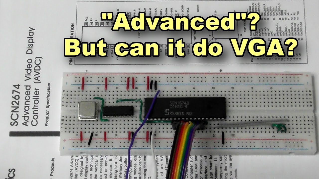 Can the SCN2674 output a VGA signal?