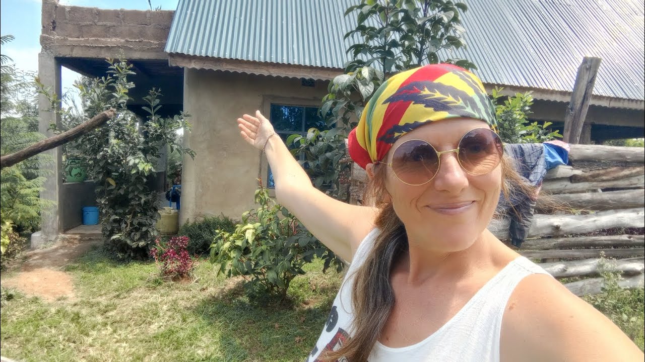 FULL tour of our A-frame house OFF GRID, rural VILLAGE Kenya!