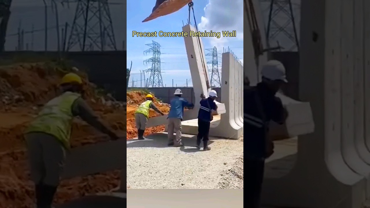 Precast Concrete Retaining Wall #shorts