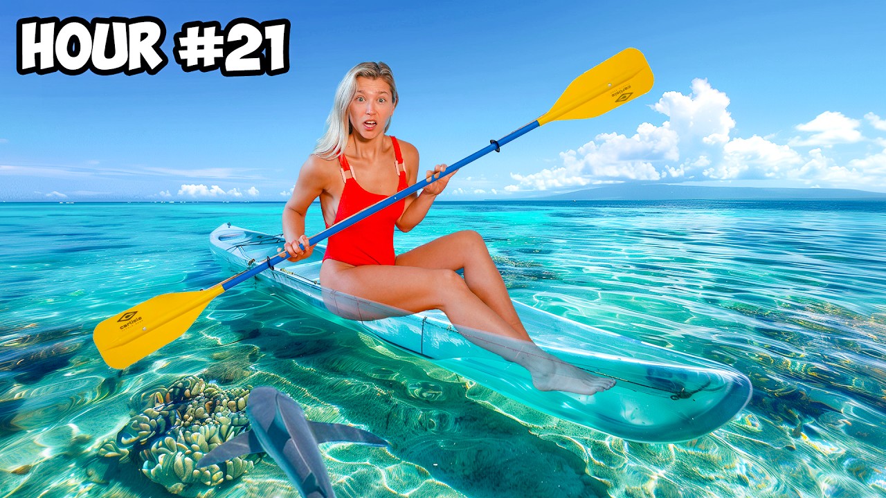 I Survived 24 Hours in a Transparent Kayak
