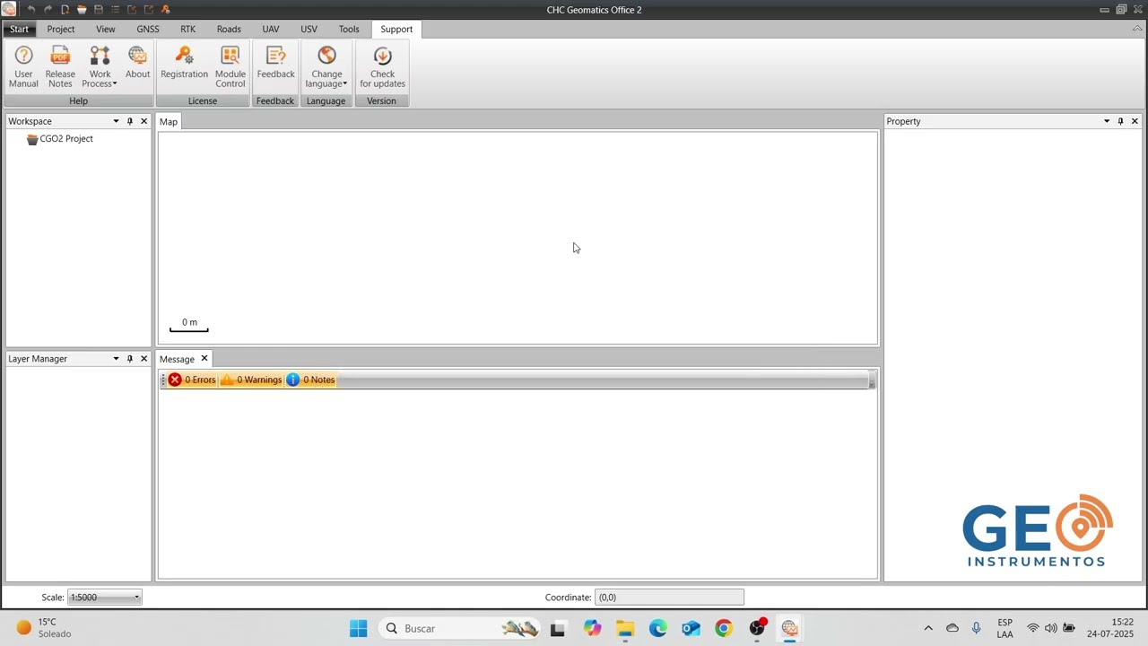 Instalación de CHCNav Geomatic Office 2 y Drivers