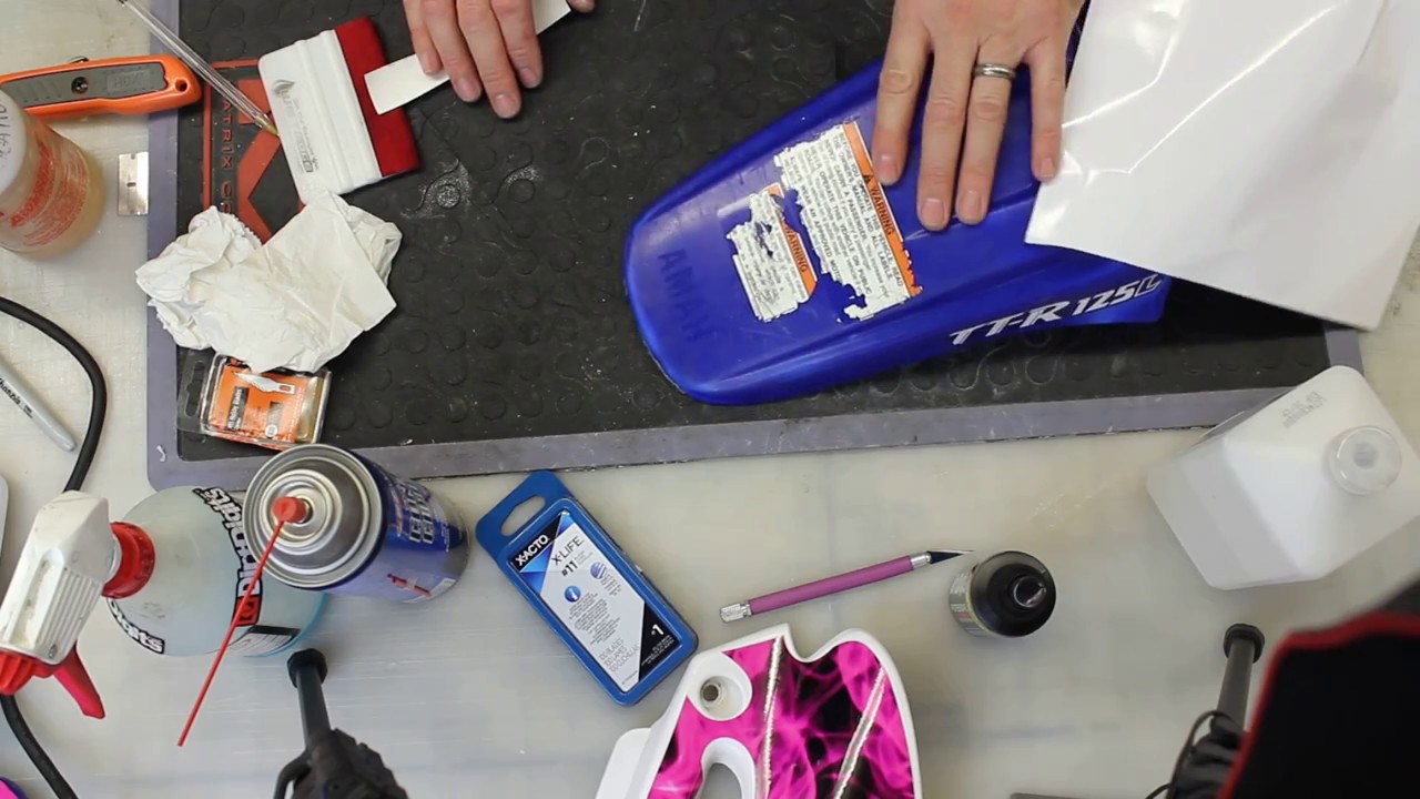 How to Remove Dirt Bike Plastic Warning Labels and Original Decals