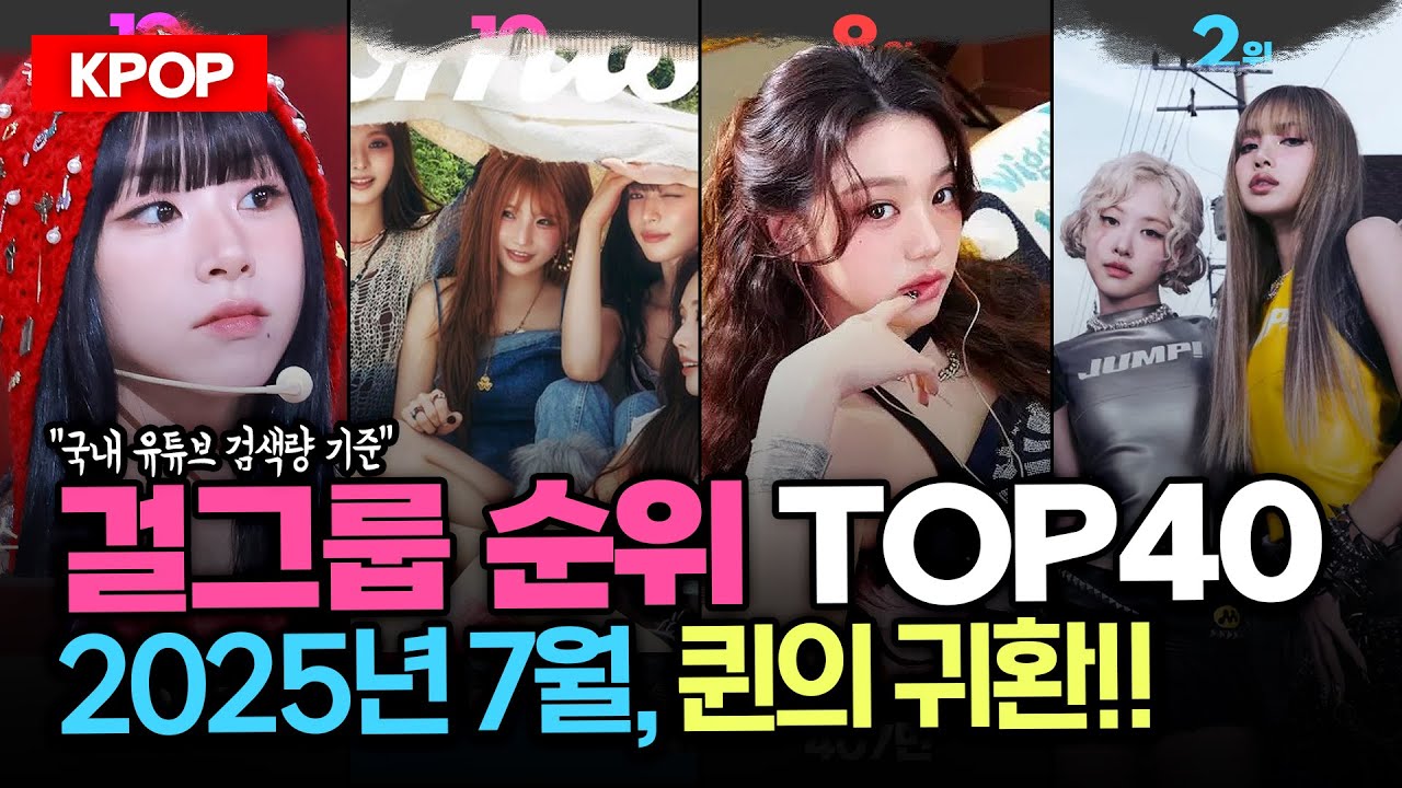 (2025.7) 걸그룹 순위 TOP40