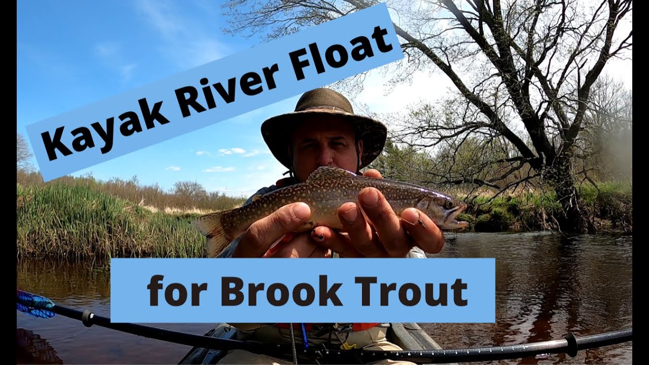 Kayak River Fishing for Brook Trout in Nova Scotia