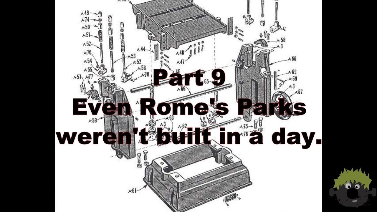 Sears/Craftsman Planer Part 9:  Even Rome's Parks weren't built in a day