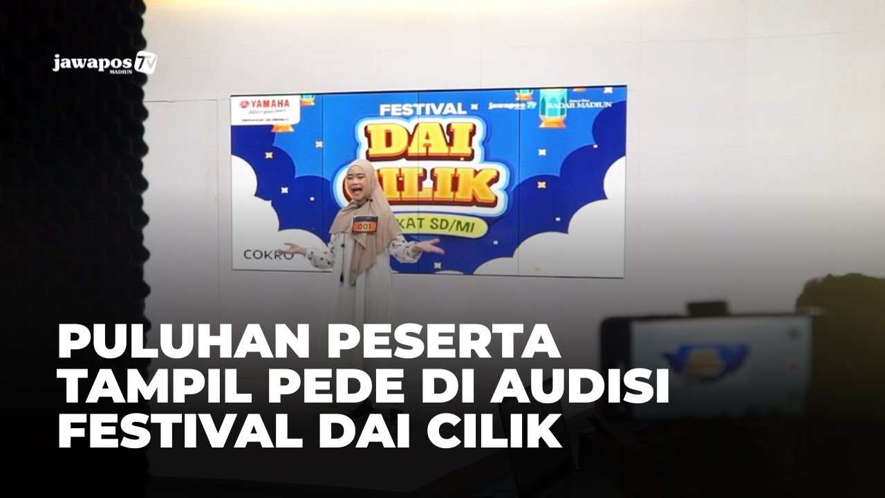 KOTA MADIUN - Puluhan Peserta Tampil Pede di Audisi Festival Dai Cilik