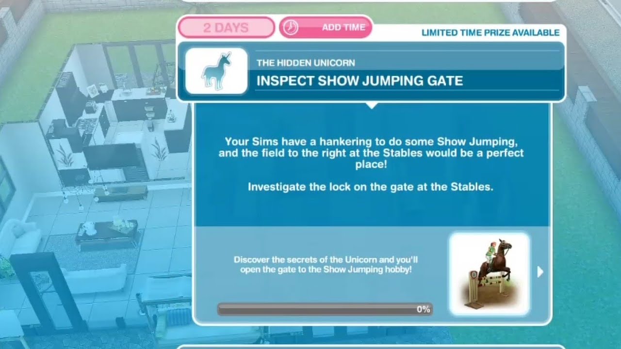 لعبة the sims free play حل مهمة وحيد القرن..!!