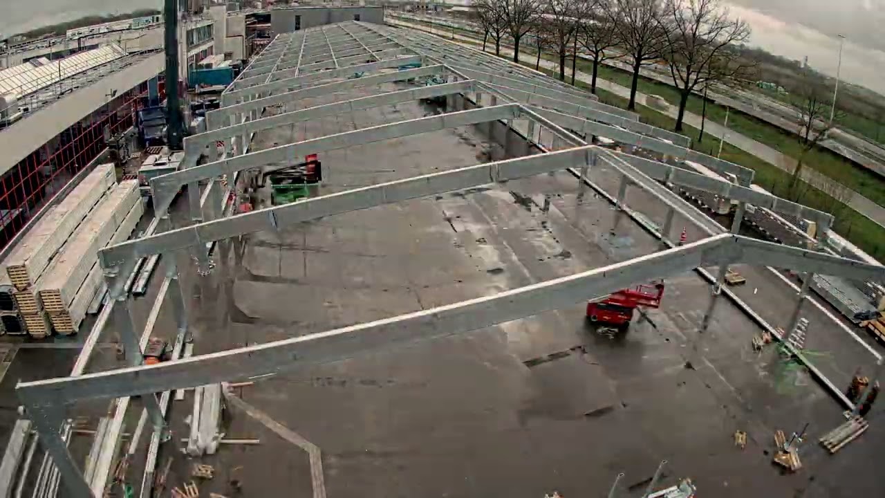 Timelapse | Opbouw Flexhallen Vrumona | Donselaar Industrie