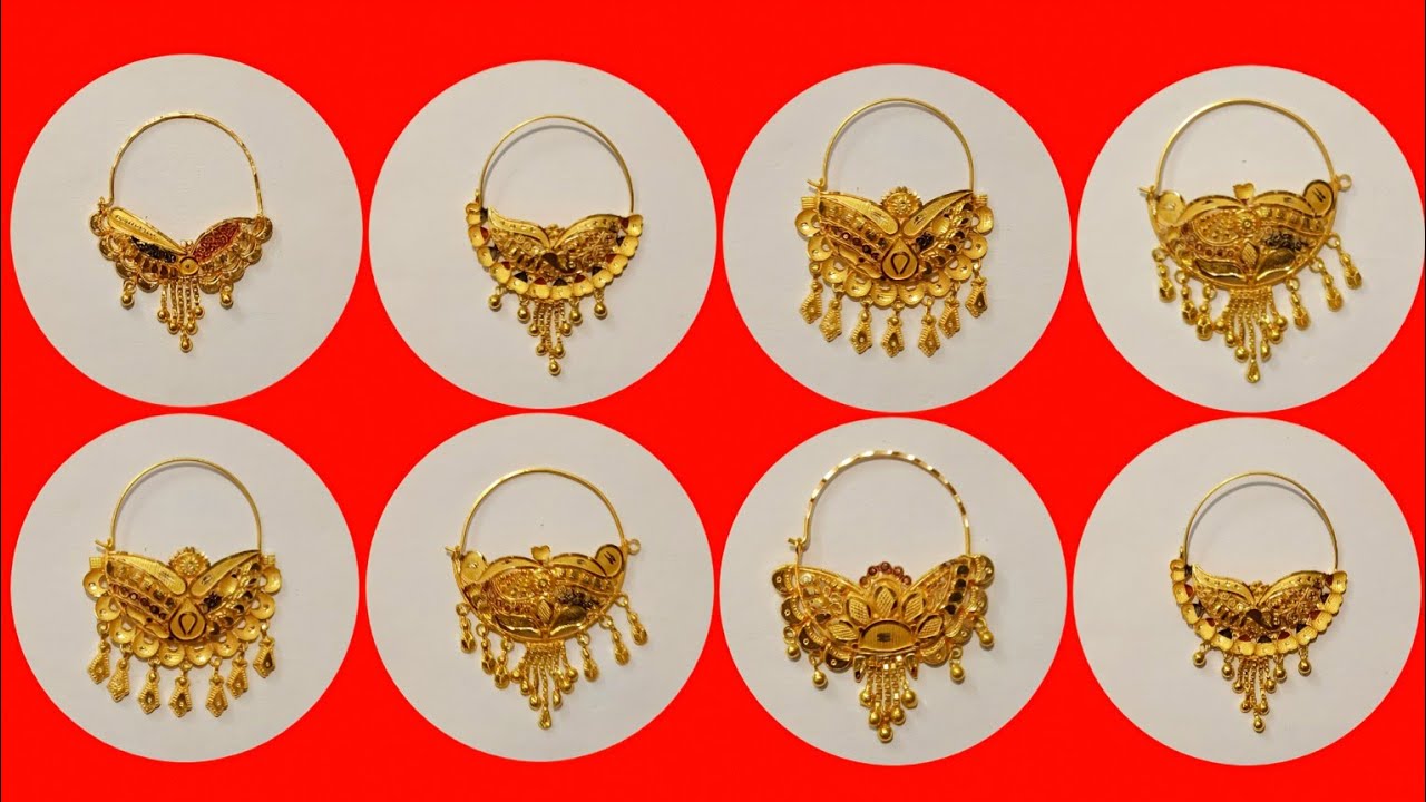 Beautiful latest design light weight gold nathiya|| bridal gold nathiya design with price| #goldnath